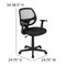 Flash Furniture Mesh Task Chair LF-118P-T-BK-GG